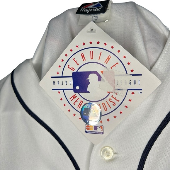 Majestic Tampa Bay Rays Baseball Jersey 2008 World Series Patch Mens Size XL - Picture 9 of 14